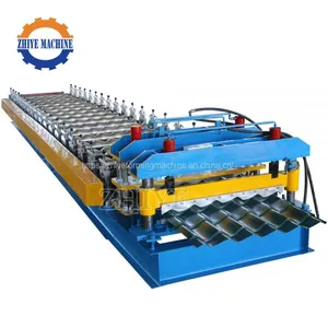 High Accuracy Color Coated Steel Glazed Tile Forming Machine Cangzhou thumbnail-1