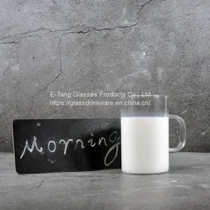 Wholesale OEM ODM Customized Free Sample China Reusable Glass Cup for Coffee And Tea thumbnail-2