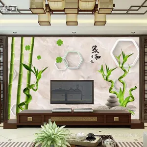 3D Chinese Wallpaper Seamless Television Background Wall Paper Film Wall Painting Living Room Bedroom and Murals thumbnail-1