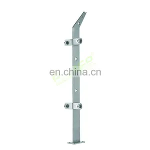 Outdoor Stair Inox 304 316 Balustrades Glass Balcony Railing Balustrade Glass Manufacturer China thumbnail-3