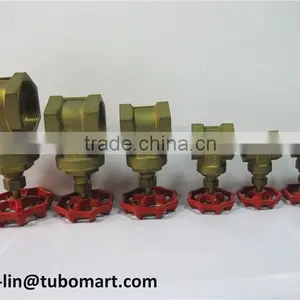 Brass Gate Valve With Brass Stem and Steel Handle of High Quality and Good Price thumbnail-3