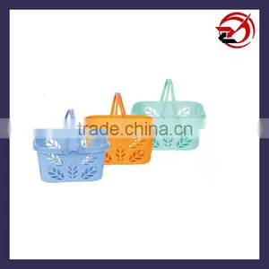 Plastics Bath Storage Basket With Handle thumbnail-2