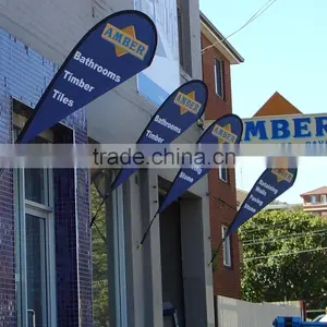 Custom Advertising Teardrop Beach Flags With Cross Base,feather Flag Wholesale thumbnail-1