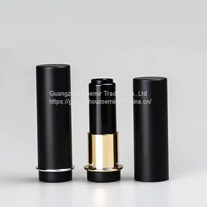 Black Lipstick Tube Empty Cosmetics Empty Lipstick Tube Packaging thumbnail-1