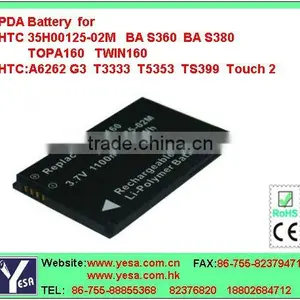PDA Battery Apply to A6262 T3333 G3 Hero T5353 T5399 thumbnail-1