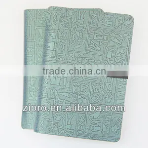 A5 Notebook Embossed Design Leather Agenda thumbnail-1