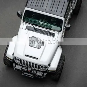 Fury Series Gravity Black Metal Hood Engine Cover for Jeep Wrangler JL 18+ 4x4 Auto Parts thumbnail-3