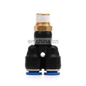 Manufacturer Wholesale SNS SPLL Series Pneumatic Elbow Male Thread Quick Connect Pipe Fittings Tube Joints thumbnail-2