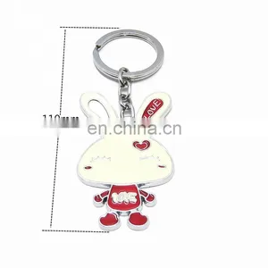 Cheap Beautiful Fashion Custom Designer Logo Souvenir Heart Cat Racing Key Chain New Product Metal Craft thumbnail-4