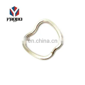 Wholesale Good Quality Metal Supplier Appled Shaped Key Ring thumbnail-1
