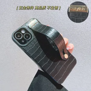 Wristband Crocodile Skin Full Body Case For Apple 13/7/8p Leather For Iphone 14 Eco Friendly Mobile Phone Case 11pro Max thumbnail-4