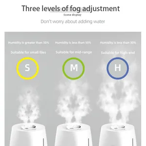 Fancy Humidifier 2022 Colour Changing Aroma Diffuser 3l Air Humidifier With 360-degree Double Nozzle Sprayers thumbnail-3