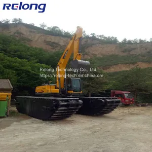 Sand Dredging Excavator With Amphibious Pontoon Swamp Buggy thumbnail-3