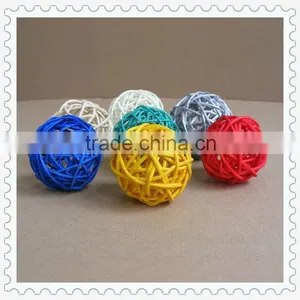 Colorful Natural Rattan Ball Decorative Light thumbnail-1