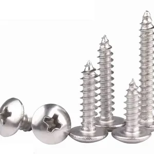 Pan Head Screw Wood Cross Self-Tapping Screw Phillips Full Thread Stainless Steel Self Tapping Screws for Metal thumbnail-2