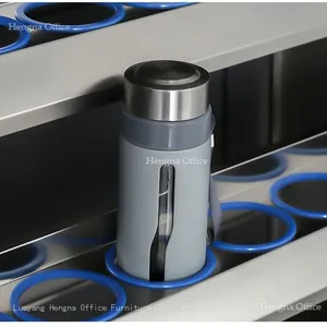 Hengna 304 Stainless Steel Cup Shelf | Food Grade Material & Easy Cleaning | Canteen Hospital - Wholesale thumbnail-1