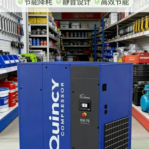 Quincy Air Compressor8 BarQGDV-11kwScrew Type Air Compressor.Energy Saving and Energy-saving. thumbnail-1