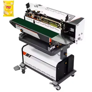 Nitrogen Gas Flushing Vacuum Sealing Automatic Continuous Bag Band Sealer Sealing Machine With Printer thumbnail-4