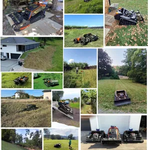 Robotic Smart Lawn Mower Operator-Safe Design Automatic Wireless Grass Trimmer RC Lawn Mower Vigorun VTW550 thumbnail-6