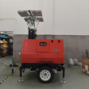 Outdoor Floodlight Mobile Lighting Tower for Road Repair Disaster Relief thumbnail-4