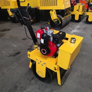 Handheld Road Roller, 600/700 Diesel Portable Ground Compactor for Trench Foundation and Road Maintenance thumbnail-1