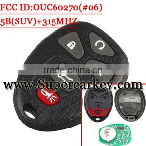Best Quality 4+1 Button Remote Fob Keyless With 315MHz(FCC:OUC60270) for GM #6 thumbnail-1