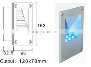 3w Led Recessed Cct Aluminium Wall Light thumbnail-1