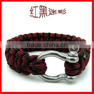 Fashion Stainless Steel Gold Clasp 550 Paracord Bracelet Styles thumbnail-4