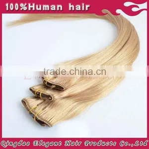 2015 Wholesale Brazilian Top Grade 7A High Quality Straight Clip in Hair Extensions thumbnail-1