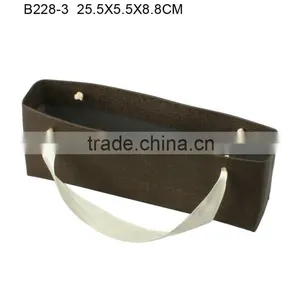 Customized Elegant Art Paper Jewelry Bag for Jewelry Box With Silk Ribbon Manufacturers China B228-4 thumbnail-5