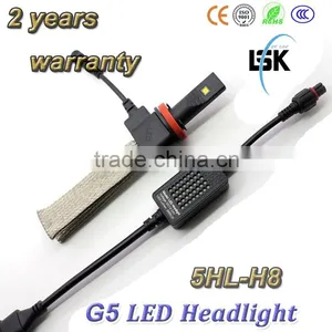 Hot Sell !!! G5 Trade Assurance Led Auto h8 Headlght Waterproof With White Colors 6500k thumbnail-1