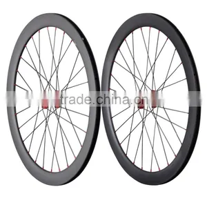 700c Carbon Wheelset 50mm Clincher Disc Brake Road /CX Wheelset no Brake Surface thumbnail-1