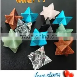 Factory Wholesale Fashion Merkaba Star Brazilian Clear Quartz Merkaba Star thumbnail-4