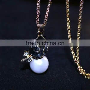 Latest Fashion Handsome Flower Necklace/Earrings Sets For Girl thumbnail-4