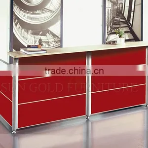 Modern Salon Reception Table Design 2 Person Reception Desk (SZ-RTB030-1) thumbnail-4