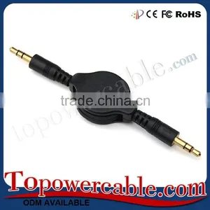 Portable Retractable 3.5Mm Male To Male Audio Cable Aux Cable In Car thumbnail-5