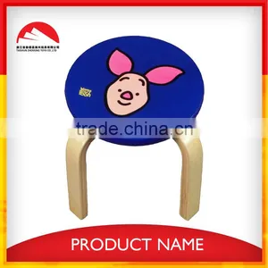 Children Cartoon Design Blue Wooden Dinning Chair thumbnail-1