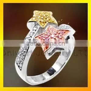 New Model Silver Ring With Shiny Zircon Fashion Cheap Wedding Ring thumbnail-4