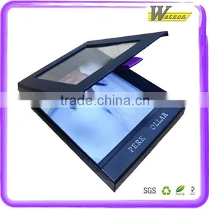High Quality Hand-made Cardboard Clothing Gift Box With Ribbon And Window thumbnail-5