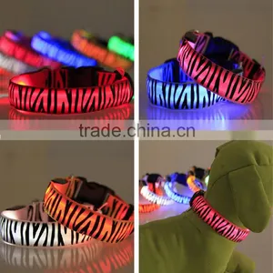 Waterproof LED Dog Collar With Strip Light Flash Led Dog Leash for Pet Dog thumbnail-3