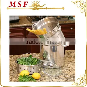 MSF-L3917 Popular in Mexico Stainless Steel Pasta Pot Set 4pcs Steamer Set thumbnail-1