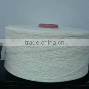 1/34 NE 100% POLYESTER MJS WAXED RAW WHITE YARN ON CONE FOR WEAVING thumbnail-6
