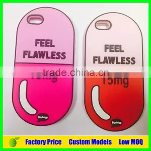 Wholesale Capsule Custom Silicone Mobile 3d Phone Case for Iphone 5 6 6plus Cell Phone Back Cover Case thumbnail-1