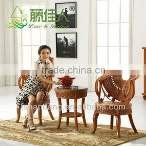 Designer 2 Cane Conservatory Chairs And Table thumbnail-1