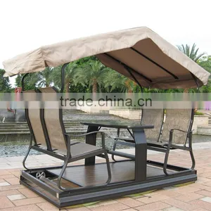 Patio Garden 4 Seater Swing Chair thumbnail-1
