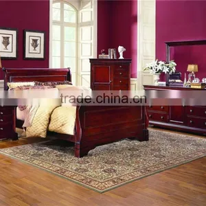 Versaille Queen Paneled /american Style Sleigh Bed AS-B18 thumbnail-1