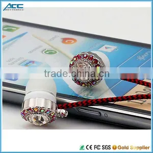 Best Stylish Novelty Earbuds Diamond Bling Earphone For Upscale Market thumbnail-3