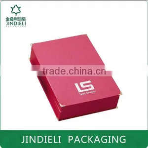 Elegant Red Decorative Corner Paper Cosmetic Box thumbnail-1