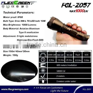 18650 10w t6 900 Lumens Led Flashlights thumbnail-3