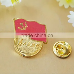 China Soft Enamel Flag Badge With Gold Plating thumbnail-1